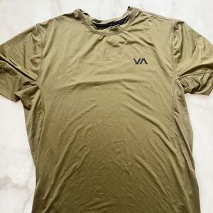 RVCA Men's Vent Short Sleeve Workout T-Shirt - Size XL Green